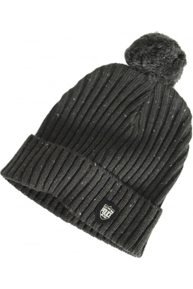 883 POLICE Artic Bobble Hat | Black/Charcoal