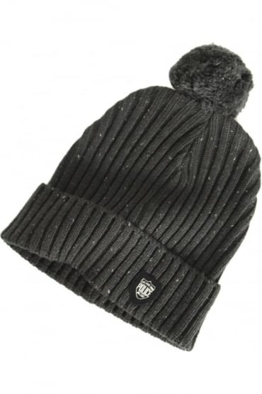 Artic Bobble Hat | Black/Charcoal
