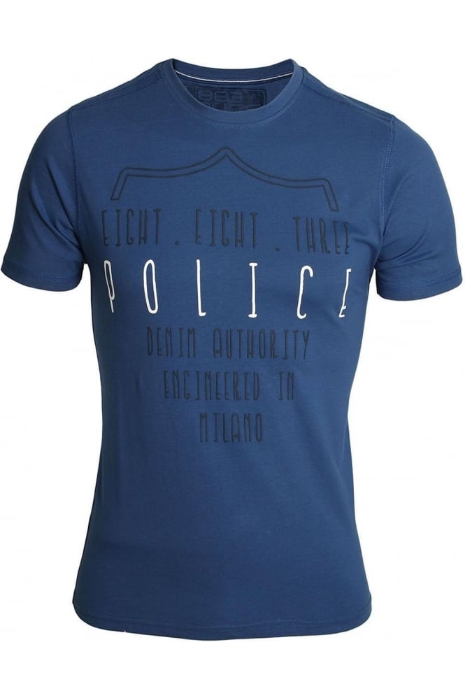 883 POLICE Calisto T-Shirt | Tru Blue