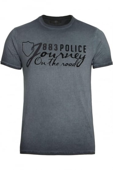 Chance Graphic Print T-Shirt | Navy