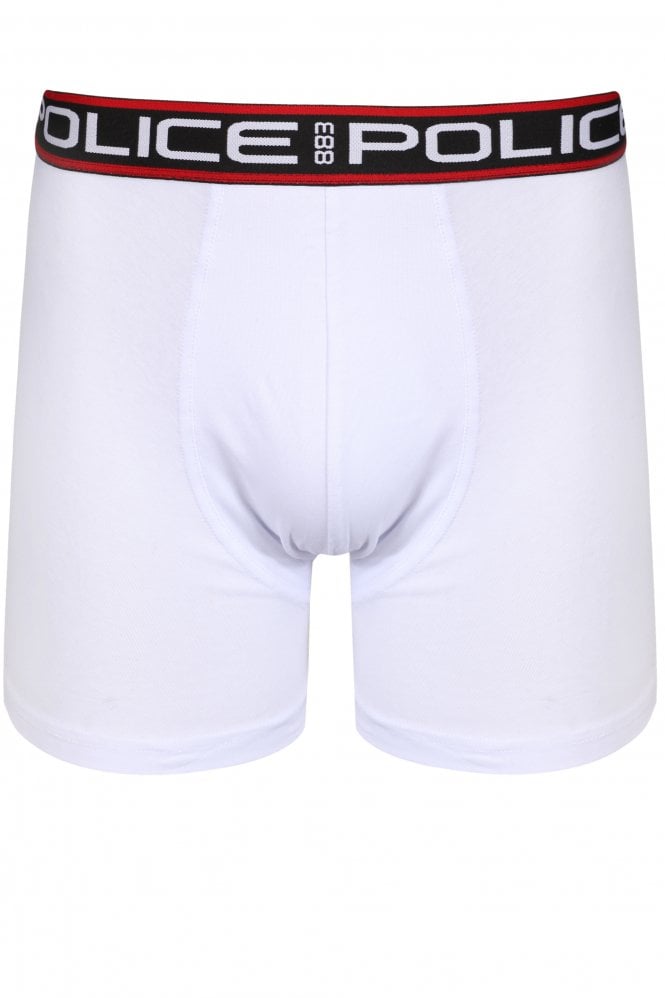 883 POLICE Conti Boxer Trunks 3 Pack | White
