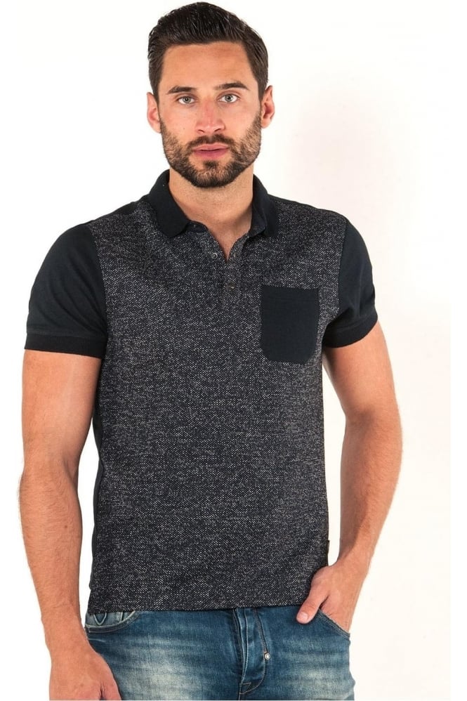883 POLICE Crook Men's Pocket Polo Shirt | Navy