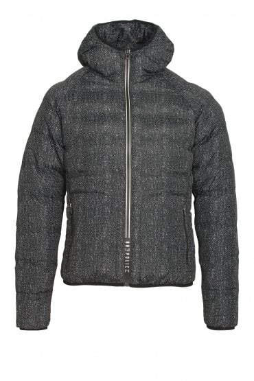 Dasa Hooded Puffa Jacket | Digital Black