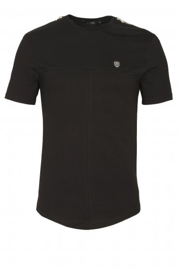 Geri Zipped T-Shirt | Black