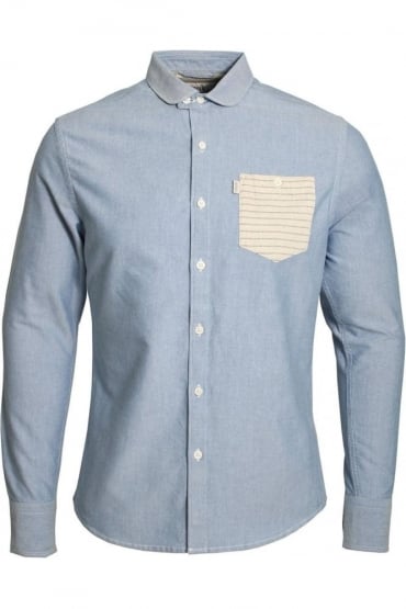 Gravity Slim Fit Denim Shirt | Light Blue