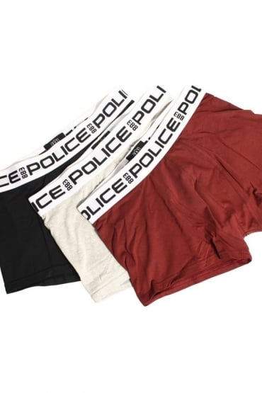 Kaino 3 Pack Boxer Shorts Multi Colour