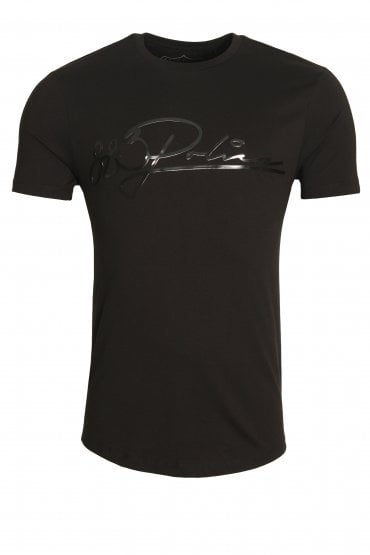 Laser Script T-Shirt | Black