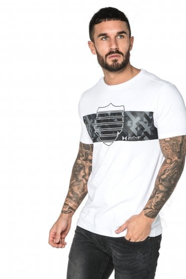 Marina Graphic Print Crew Neck T-Shirt | White