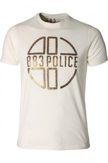Medal Graphic Print T-Shirt | Eclipse Navy & Off White