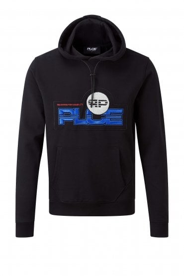 Millar Hooded Graphic Print Men's Sweatshirt | Marina Blue