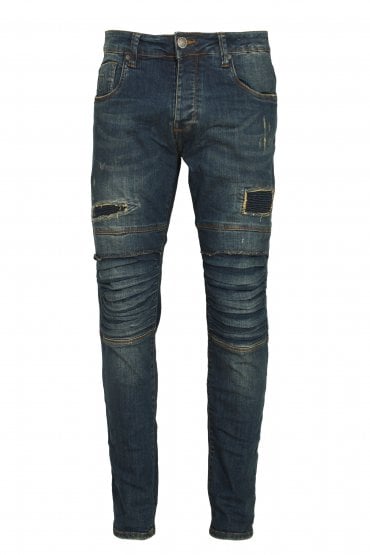 Moriarty 18B Tapered Slim Fit Jeans Colour: ELS 450