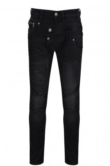 Moriarty Atlanta 409 Slim Stretch Jeans | Black Wash