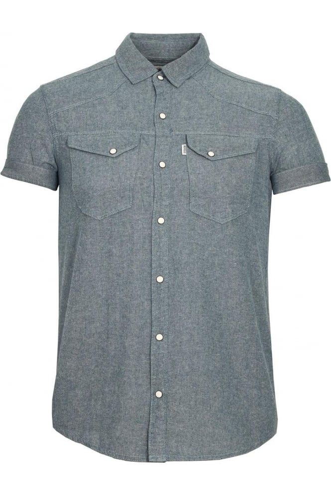 883 POLICE Oblivion Short Sleeve Shirt | Grey Marl