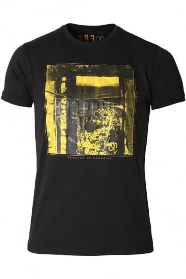 Pada Graphic Print T-Shirt | Night Black