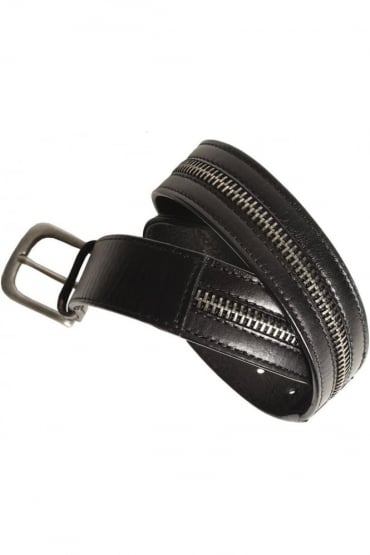 Sanchez Black Leather Belt