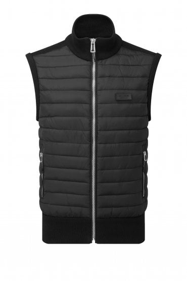 Stack Quilted Men's Gilet Waistcoat | Black