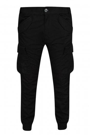 Airman Ripstop Cuffed Cargo Pants | Black