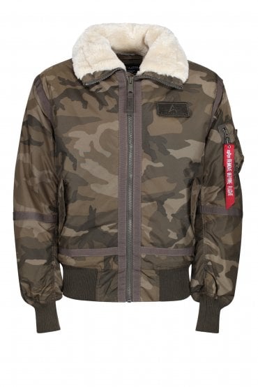 B15-3 TT 239 Aviator Jacket | Olive Camo