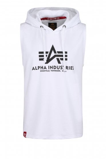 Basic Hooded Sleeveless Tank | White