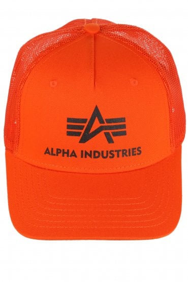Basic Trucker Cap | Flame Orange