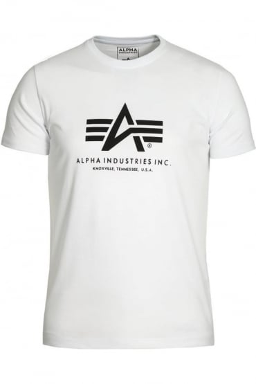 Basic White Cotton Logo T-Shirt