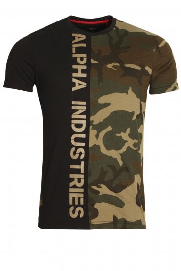Camo Half T-Shirt | Woodland Camo