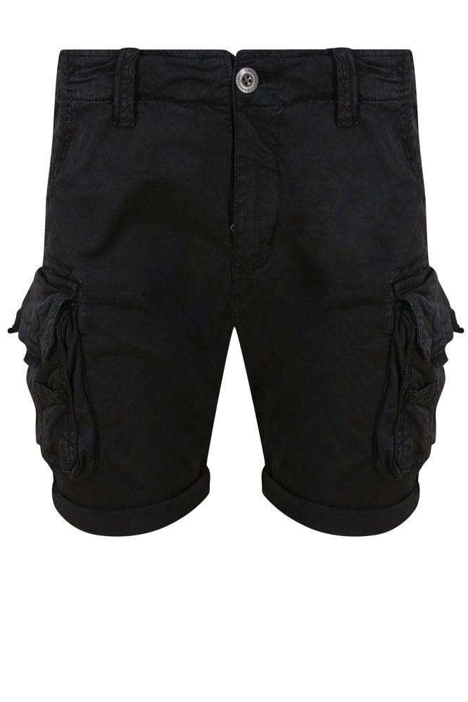 ALPHA INDUSTRIES Crew Cargo Shorts | Black