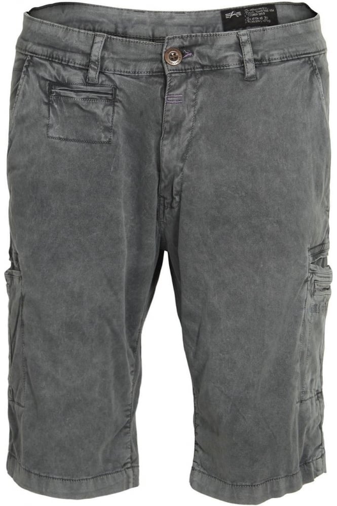 ALPHA INDUSTRIES Deck Cargo Shorts Grey Blue
