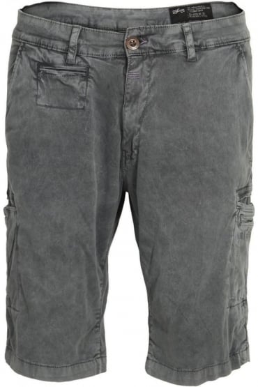 Deck Cargo Shorts Grey Blue