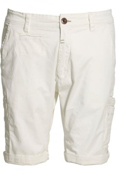 Deck Cargo Shorts White