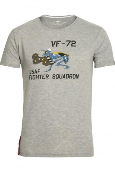 Fighting Hornet T-Shirt | Heather Grey