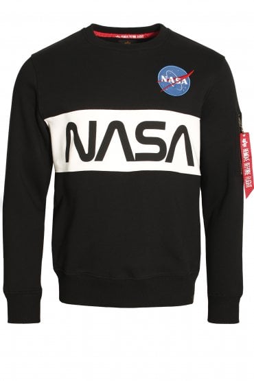Limited Edition NASA Inlaid Sweatshirt | Black