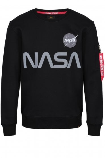 Limited Edition NASA Reflective Logo Sweatshirt | Black