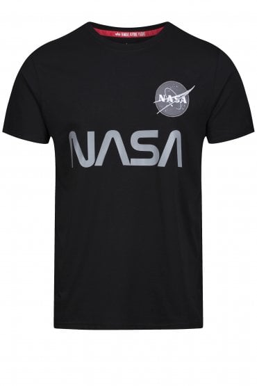Limited Edition NASA Reflective Logo T-Shirt | Black