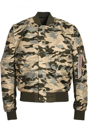 MA-1 Reversible Camo Bomber Jacket | Rep Grey