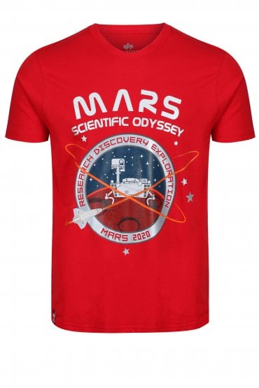 Mission to Mars Scientific Odyssey Logo T-Shirt | Red