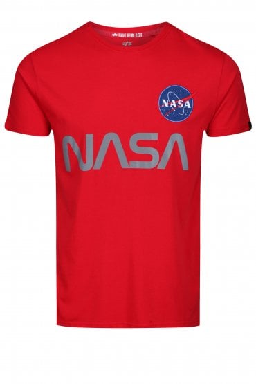 NASA Reflective Logo T-Shirt | Red