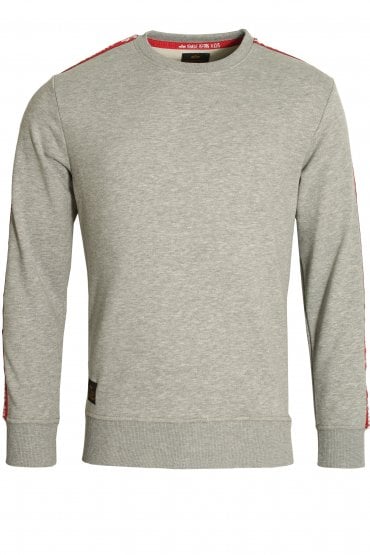 RBF Taped Crew Neck Sweat Shirt | Grey Heather