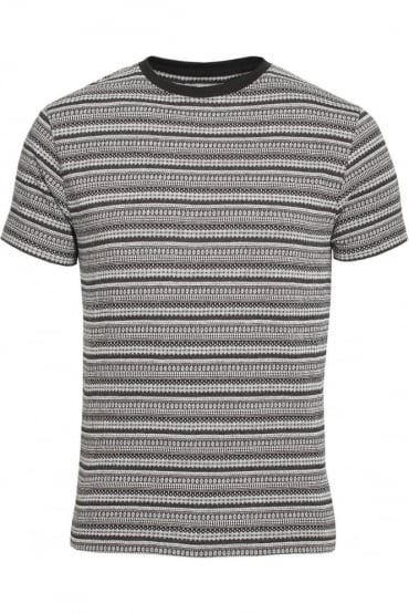 Elmswell Jacquard Print T-Shirt | Black