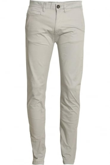 Jezza Flat Fronted Chinos Light Grey