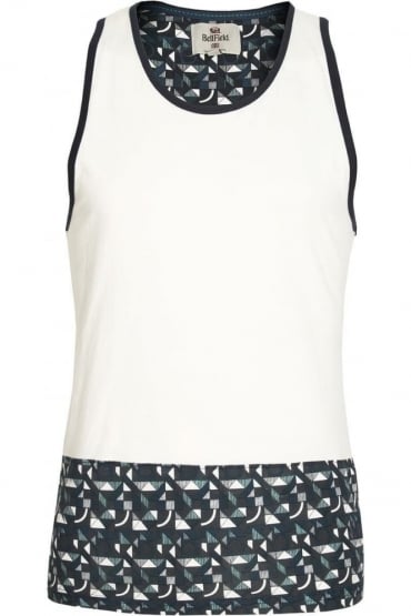 Overpool Cut & Sew Panel Vest | White