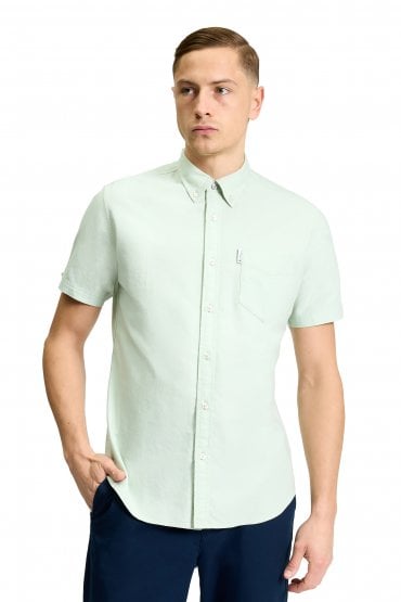 Short Sleeve Signature Oxford Men's Shirt | Pistachio