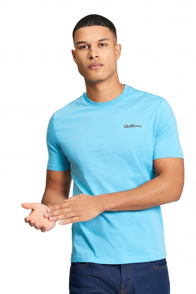 BEN SHERMAN Short Sleeve Signature T-Shirt | Blue