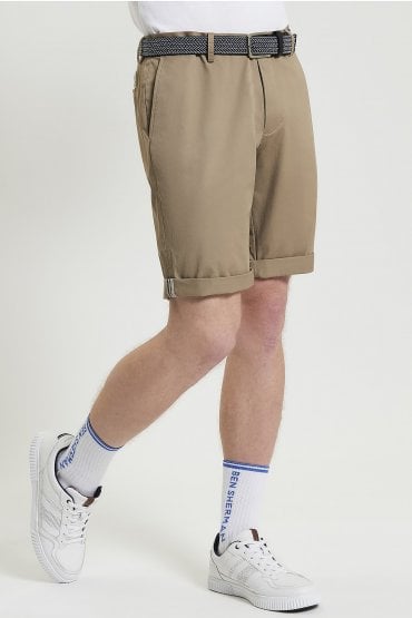 Signature Men's Classic Chino Shorts | Stone 