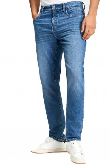 Slim Taper Blue Denim Jeans 