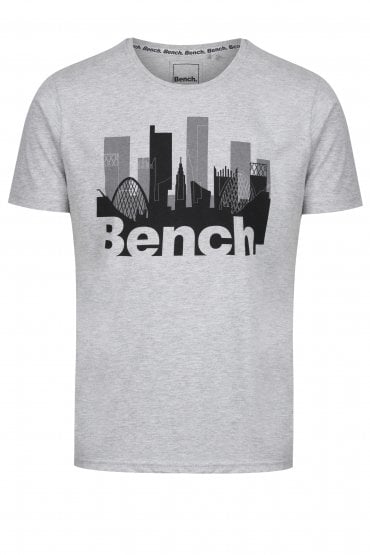 Salford Graphic Print T-Shirt | Marl Grey