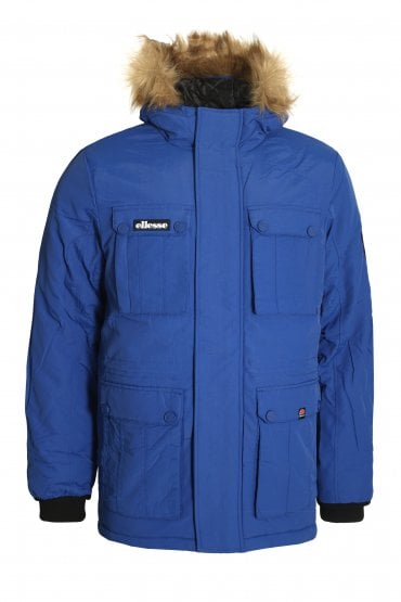 Ampetrini Retro 90s Snorkel Parka Jacket | Mazerine Blue