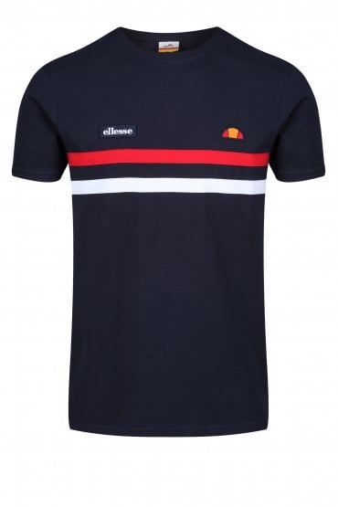 Banlo T-Shirt | Navy/Red/White