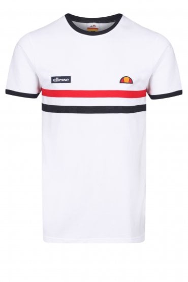 Banlo T-Shirt | White/Navy/Red