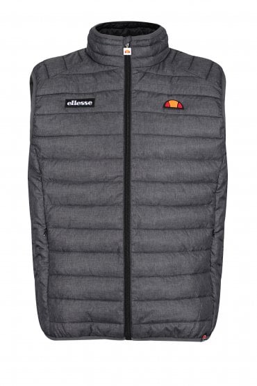 Bardy Funnel Neck Quilted Gilet | Marl Grey